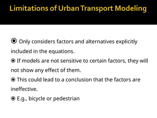 Comprehensive Transport Planning and Travel Demand Forecasting for ...