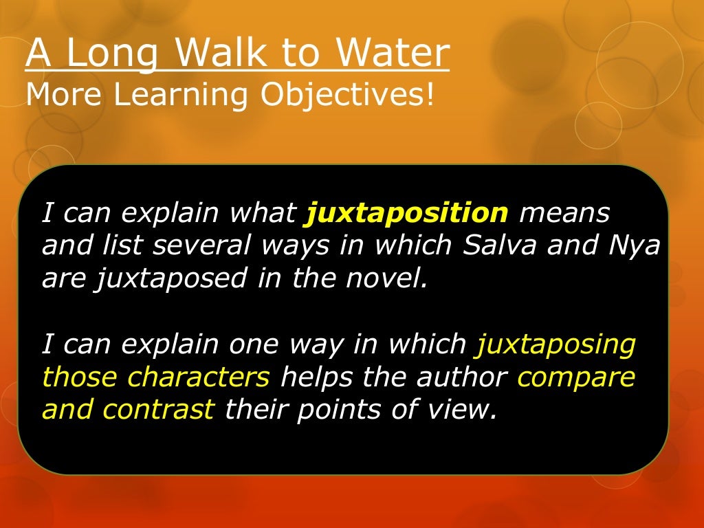 A Long Walk to Water Lesson4 unit2
