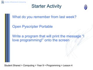 Lesson 4 variables in Python | PPT