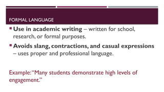 Foundation of academic writing Lesson 4,5 | PPTX
