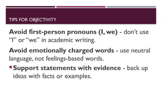 Foundation of academic writing Lesson 4,5 | PPTX