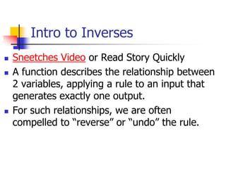 Lesson 4A - Inverses of Functions.ppt