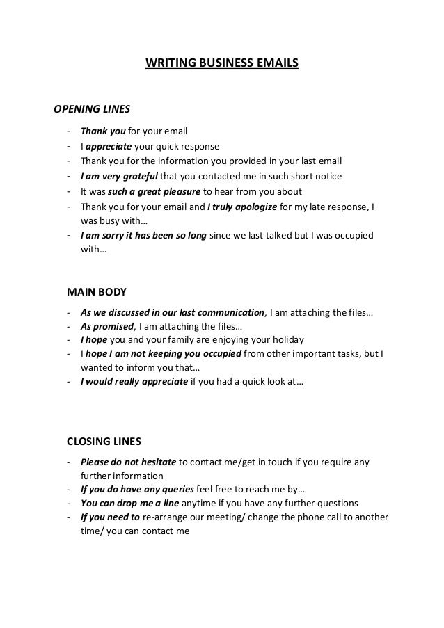 lesson 4 writing business emails thank you email after phone call