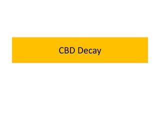 CBD Decay
 