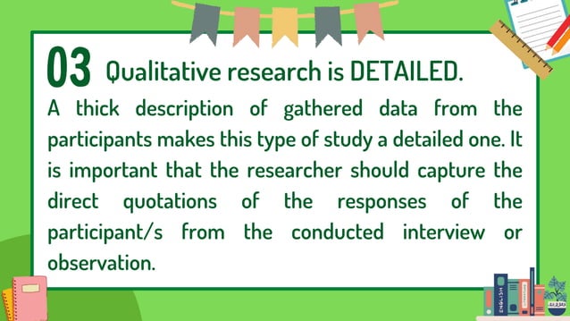 Lesson 4 Characteristics, Strengths, and Weaknesses of Qualitative ...