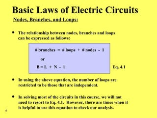 Fundamentals of Electric Circuits: Nodes, Branches, Loops, and Current ...