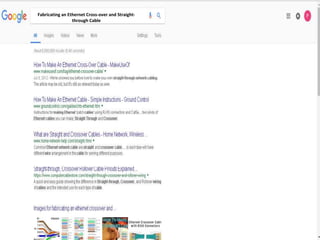 Fabricating an Ethernet Cross-over and Straight-
through Cable
 