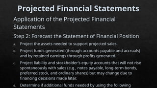 Using Projected Financial Statements Lesson 4 Financial Planning Tools and Concepts.pptx