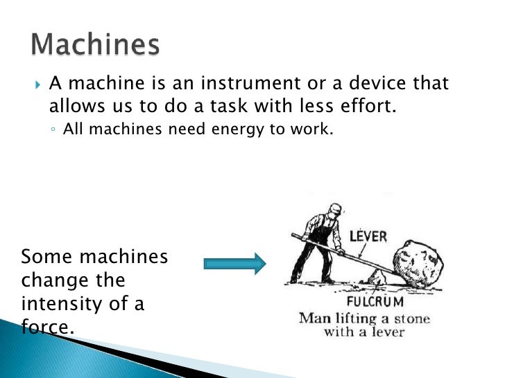 Lesson 4 forces and machines