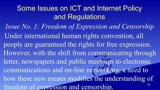 Issues Ict Module Lesson 4 ICT Policies & Issues-2.pptxhshhshsh | PPTX