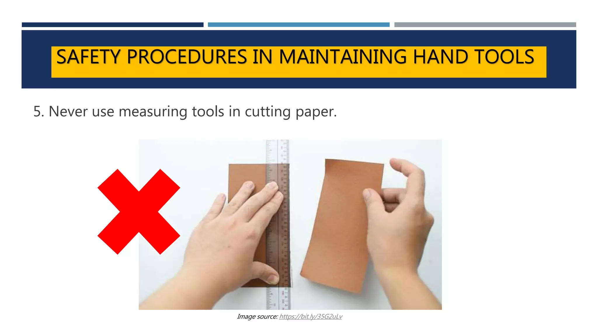 Lesson 4 Maintain Hand tools, Equipment and Paraphernalia PPT