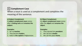 Comprehensive Guide to Noun Genders and Cases in English Grammar | PDF