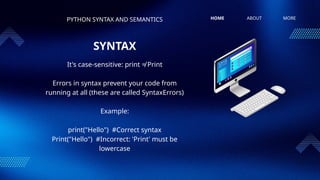 Lesson 4 Python Syntax and Semantics.pptx
