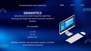 Lesson 4 Python Syntax and Semantics.pptx