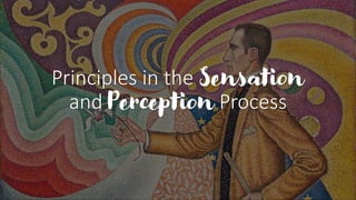 Principles in the Sensation
and Perception Process
 