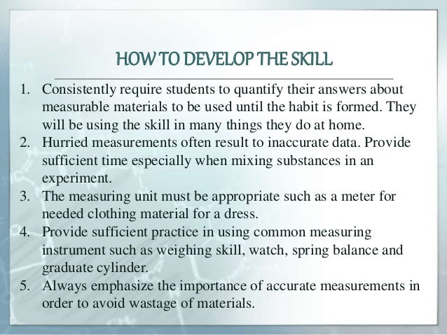 Lesson 4 –the science processes