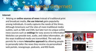 New Media Informations Examples types of media and its characteristics.pptx