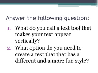 Working with Text | PPTX