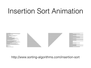 Insertion Sort Animation
http://www.sorting-algorithms.com/insertion-sort
 