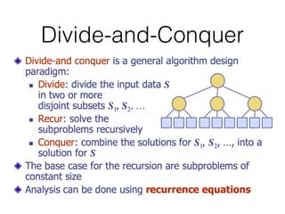 Divide-and-Conquer
 