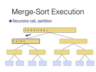 Merge-Sort Execution
 