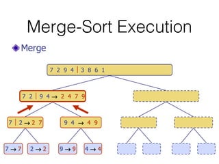 Merge-Sort Execution
 