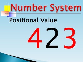Positional Value
 