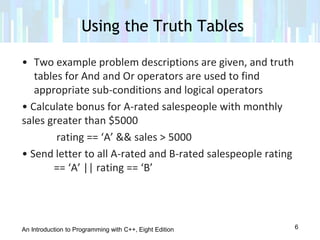 Lesson 5.2 logical operators | PPT