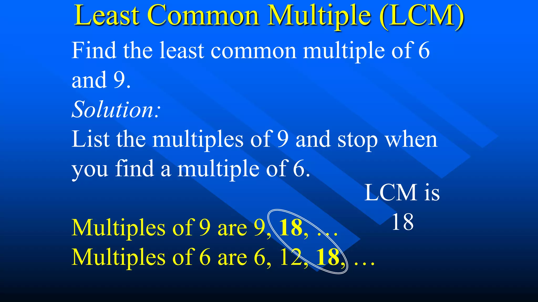 GREATEST COMMON FACTOR AND LEAST COMMON MULTIPLE | PPTX