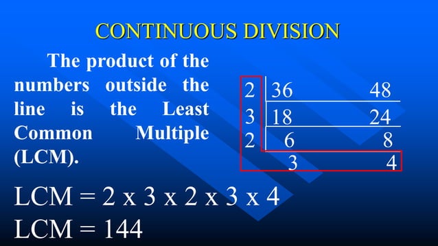 GREATEST COMMON FACTOR AND LEAST COMMON MULTIPLE | PPTX