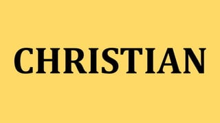 CHRISTIAN
