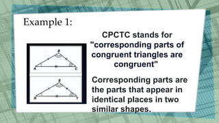 Triangle Congruence Mathematics EIGHT | PPTX