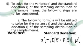 Lesson 5.1.-_- Finding Variance and Standard Deviation of sampling ...