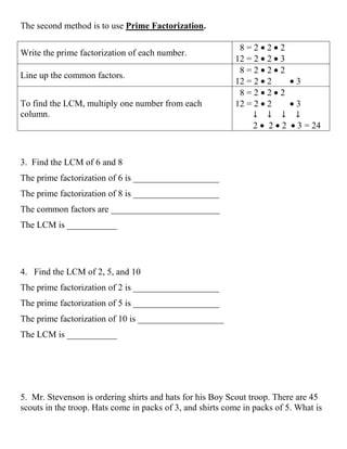 Lesson 5 5 lcm | DOCX