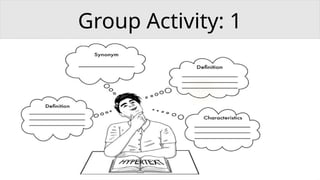 Group Activity: 1
 