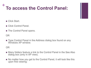 Lesson5 Customizing windows | PPTX