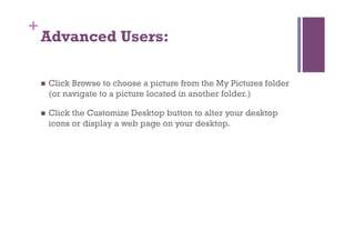 Lesson5 customizing windows | PDF