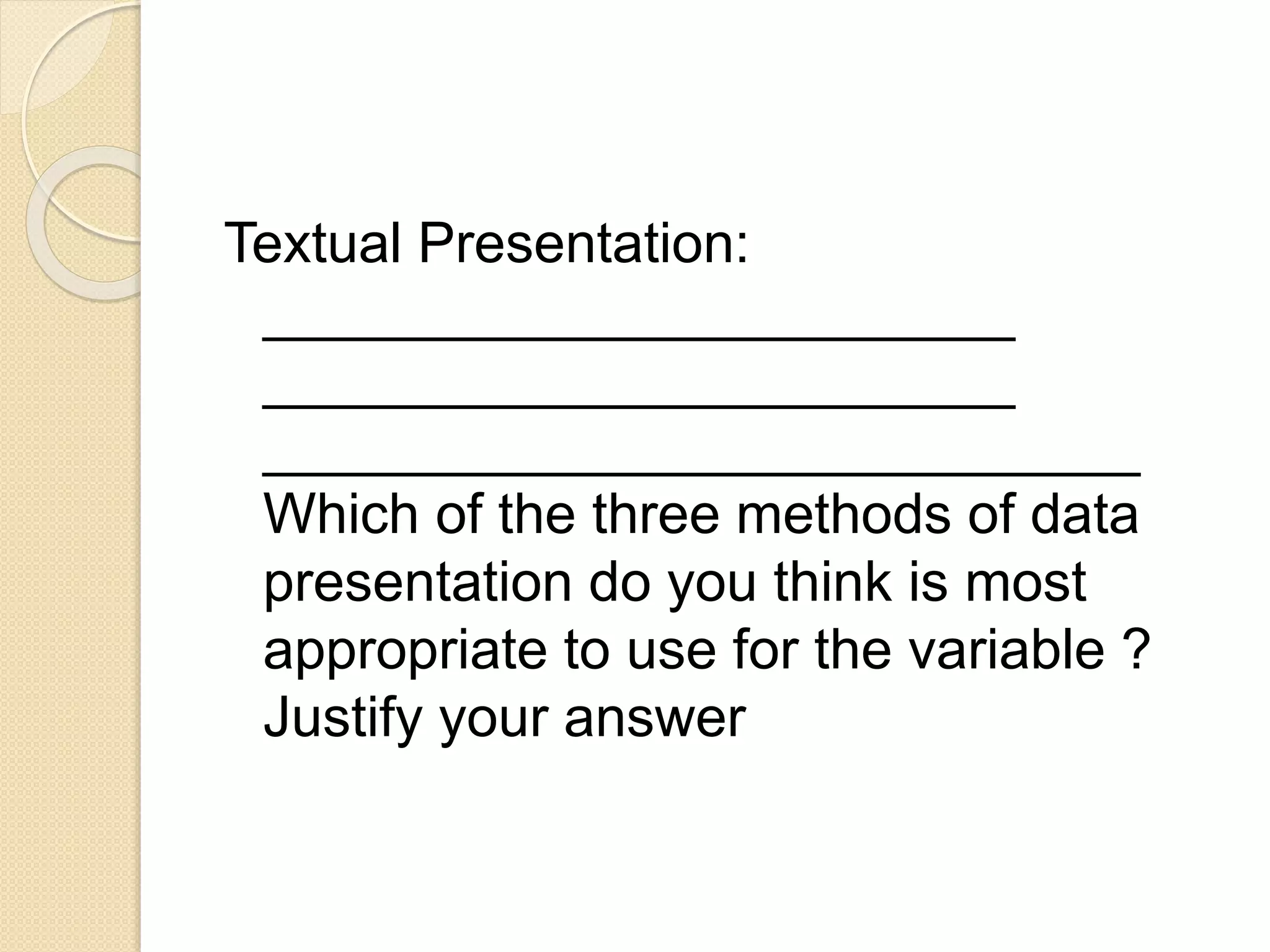 Lesson 5 data presentation | PPTX