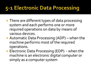 Lesson 5 data processing | PPT