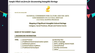 Lesson 5 intangible art forms