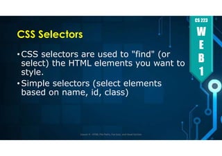 Comprehensive Guide to CSS Basics and HTML File Management for Web ...