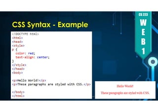 Comprehensive Guide to CSS Basics and HTML File Management for Web ...