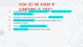 Lesson 5- Knowledge and Truth - Hand outs.pptx