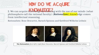 Lesson 5- Knowledge and Truth - Hand outs.pptx