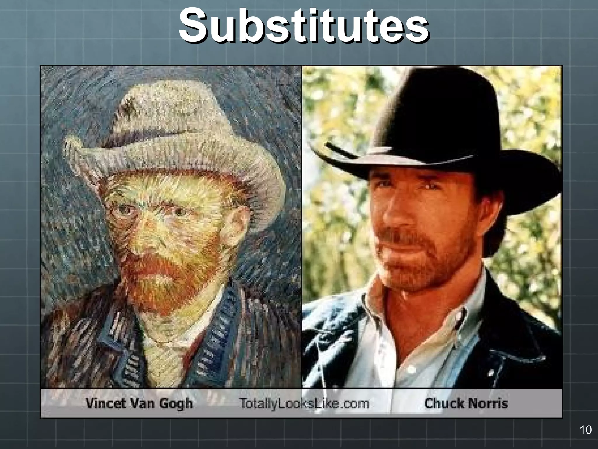 SubstitutesSubstitutes
10
 