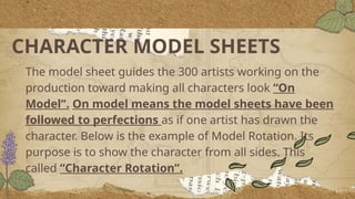 Model Rotation Sheet LESSON 5- MODEL SHEETS in animation .pptx