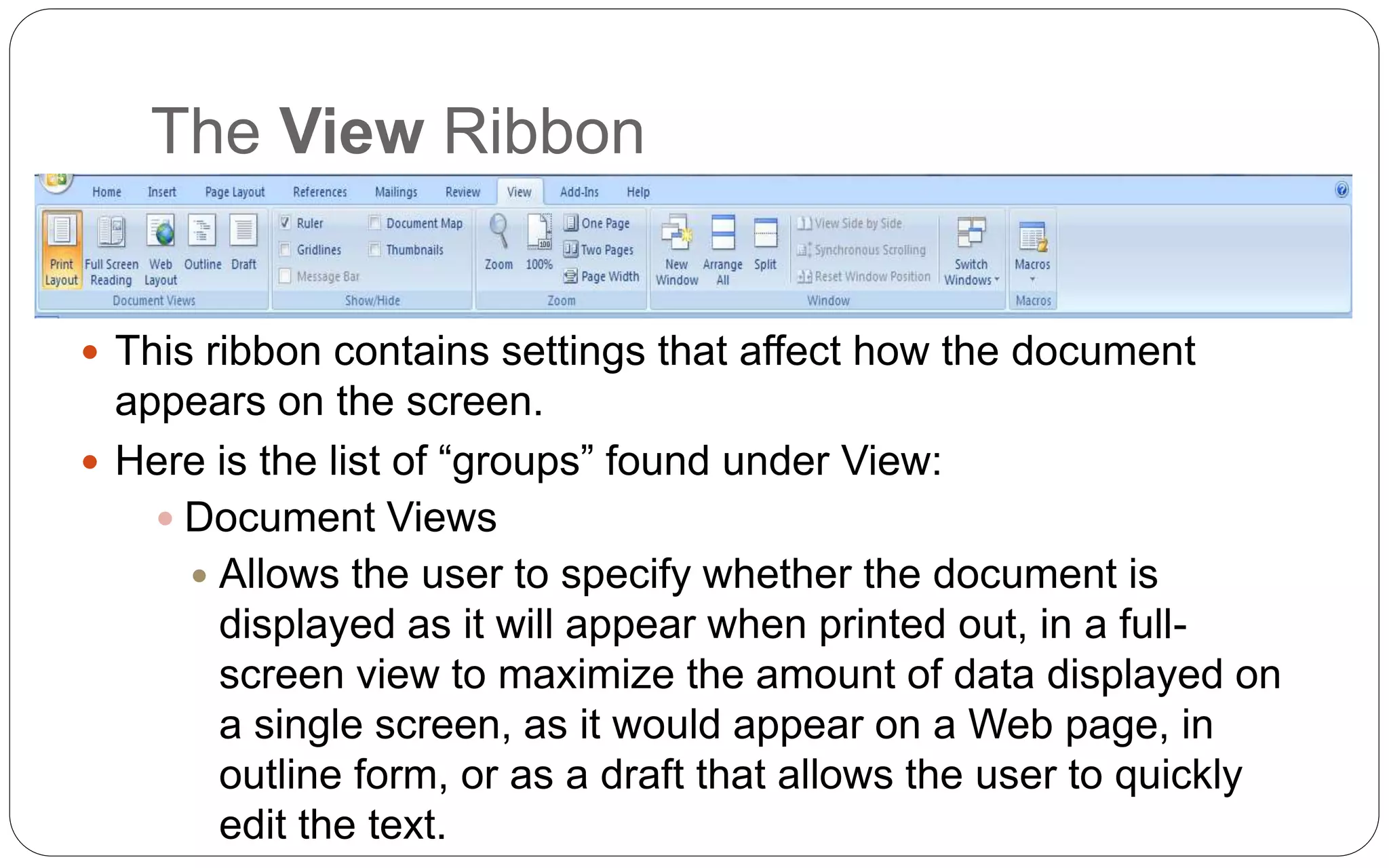 Lesson 5 ms office word 2007 | PPTX