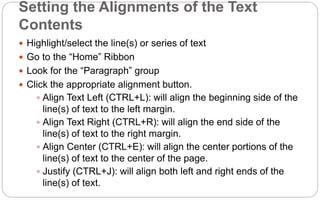 Lesson 5 ms office word 2007 | PPTX