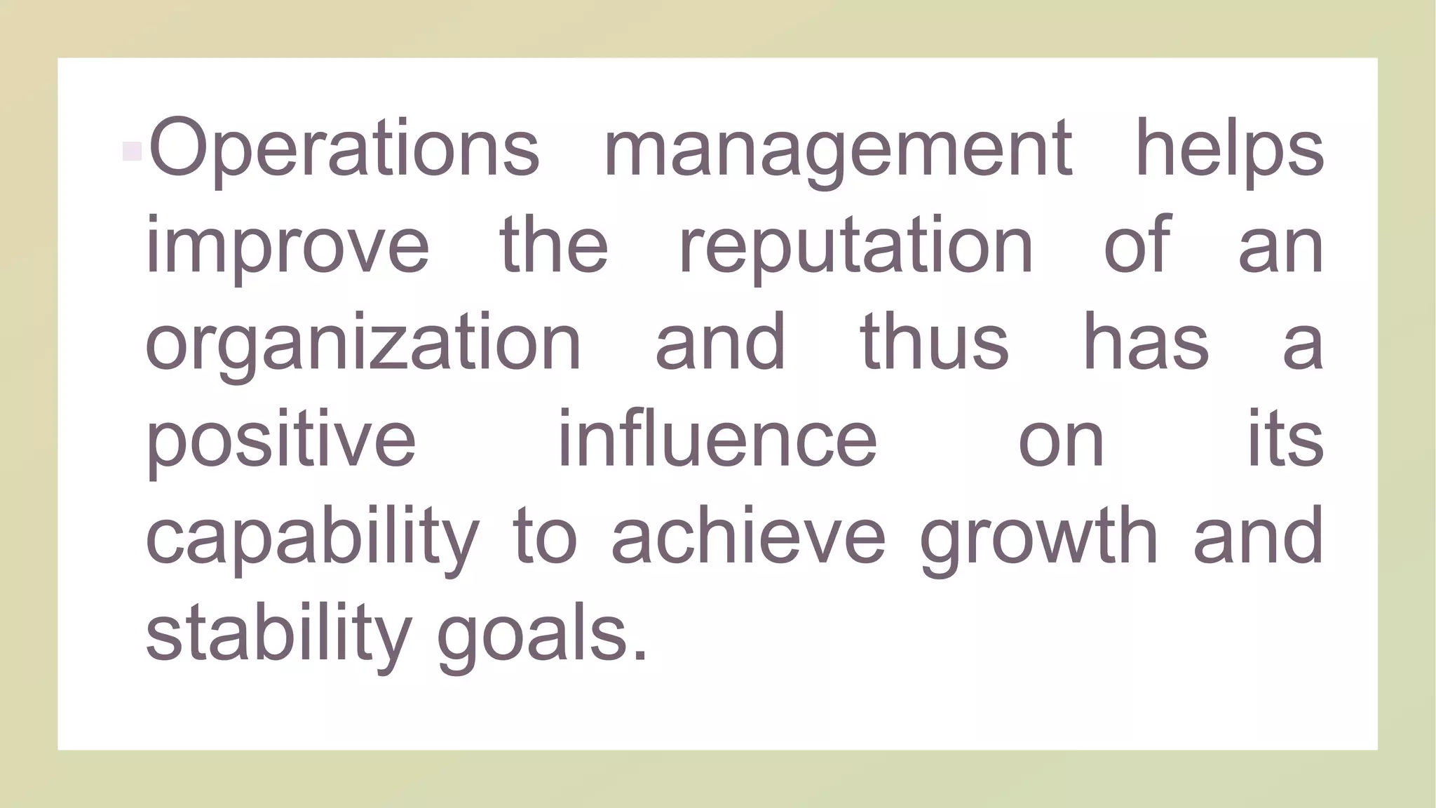 OPERATION MANAGEMENT.pptx | Free Download