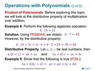Lesson 5: Polynomials